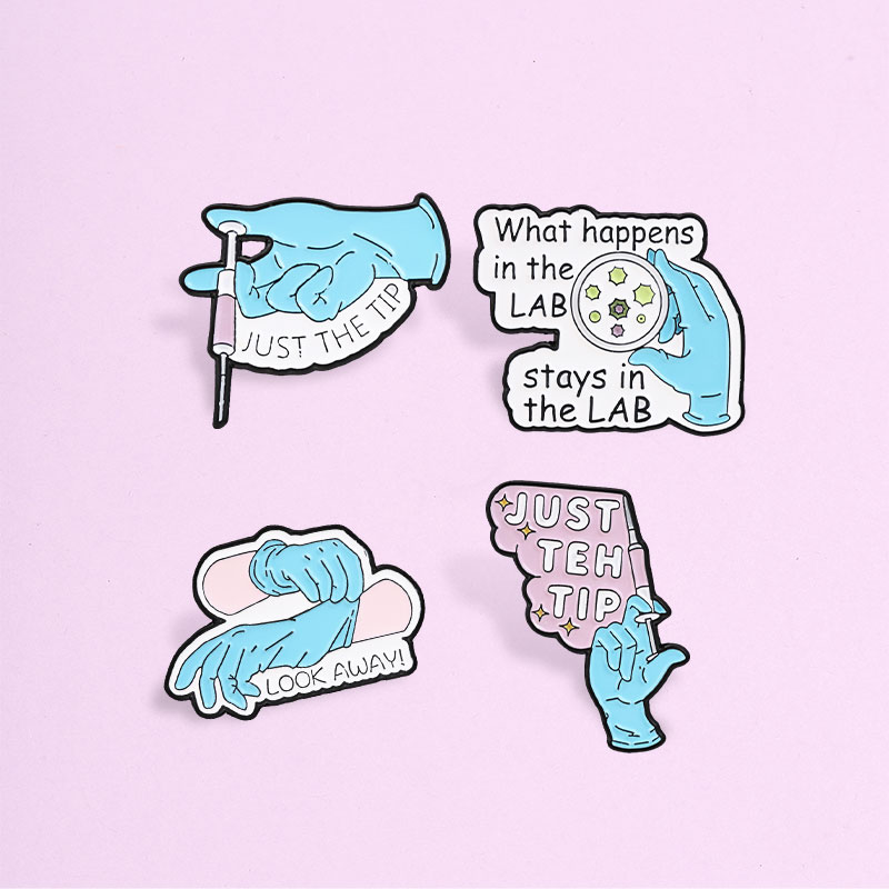 Medical Lab Humor - Pin Enamel Lucu Bertema Lab, Ilmu